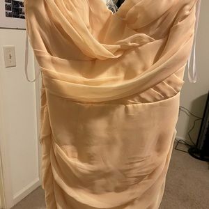 Strapless wedding dress